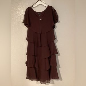 S.L.Fashion Dress maroon